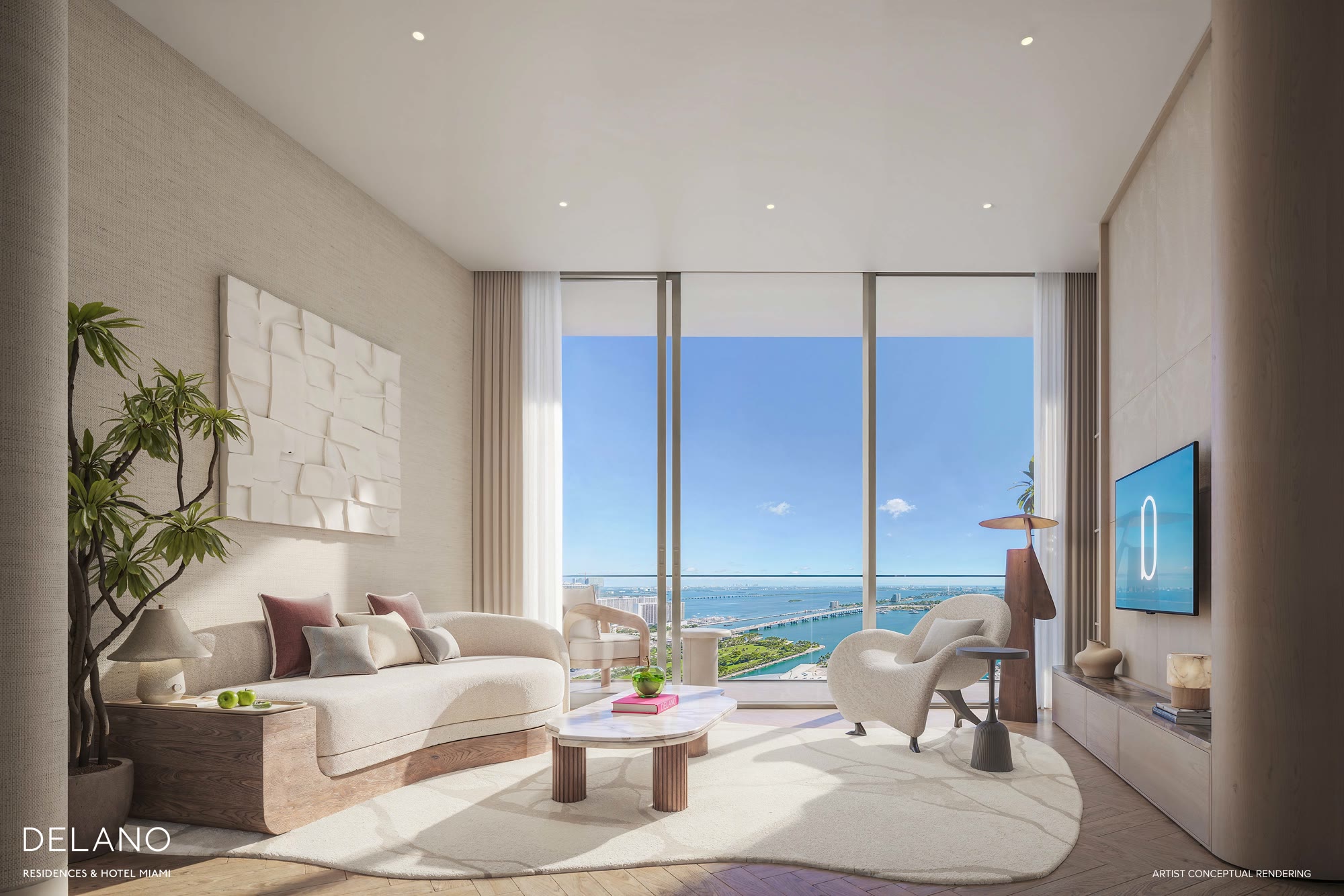 Delano Collection great room, Downtown Miami
