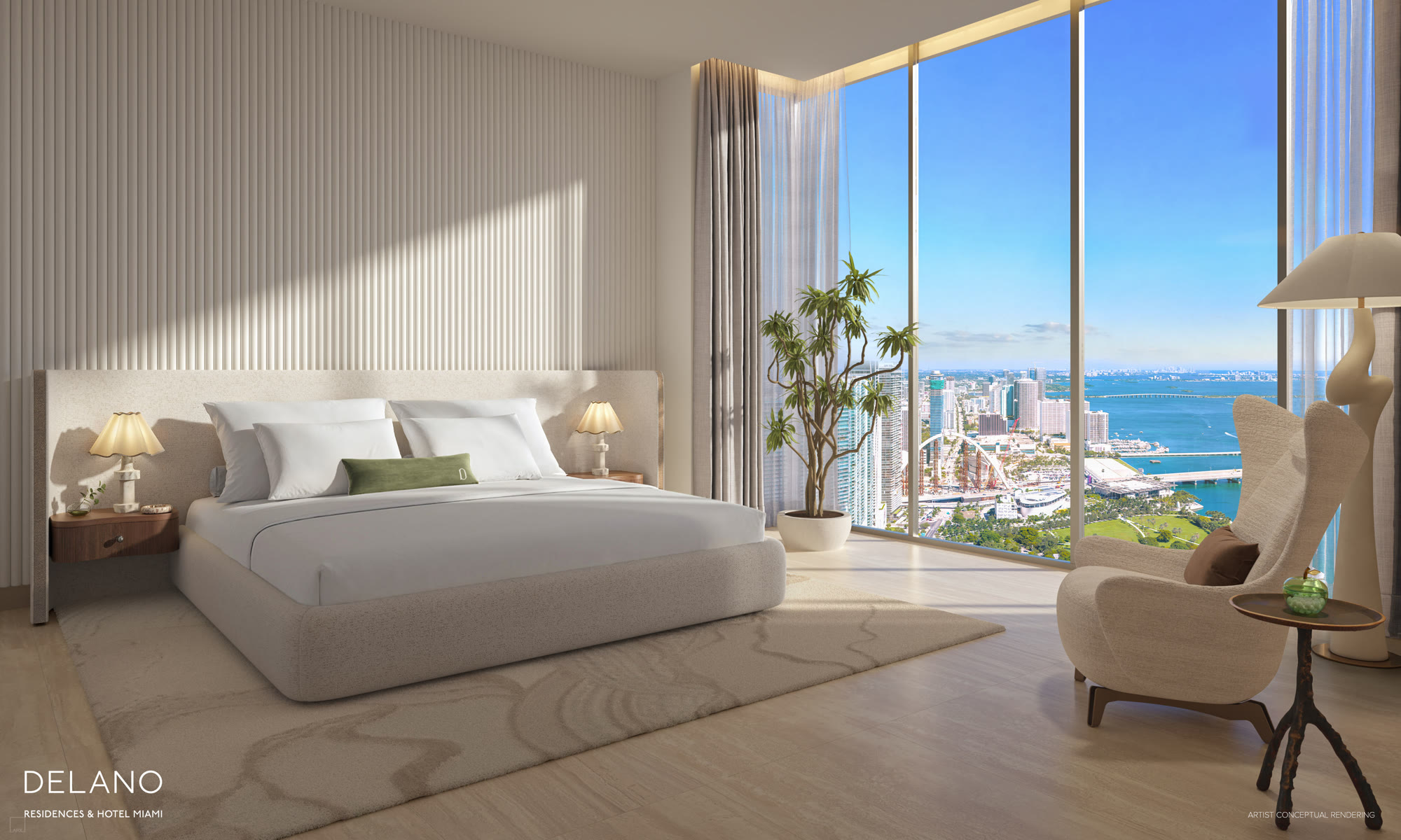 Delano Residences primary bedroom