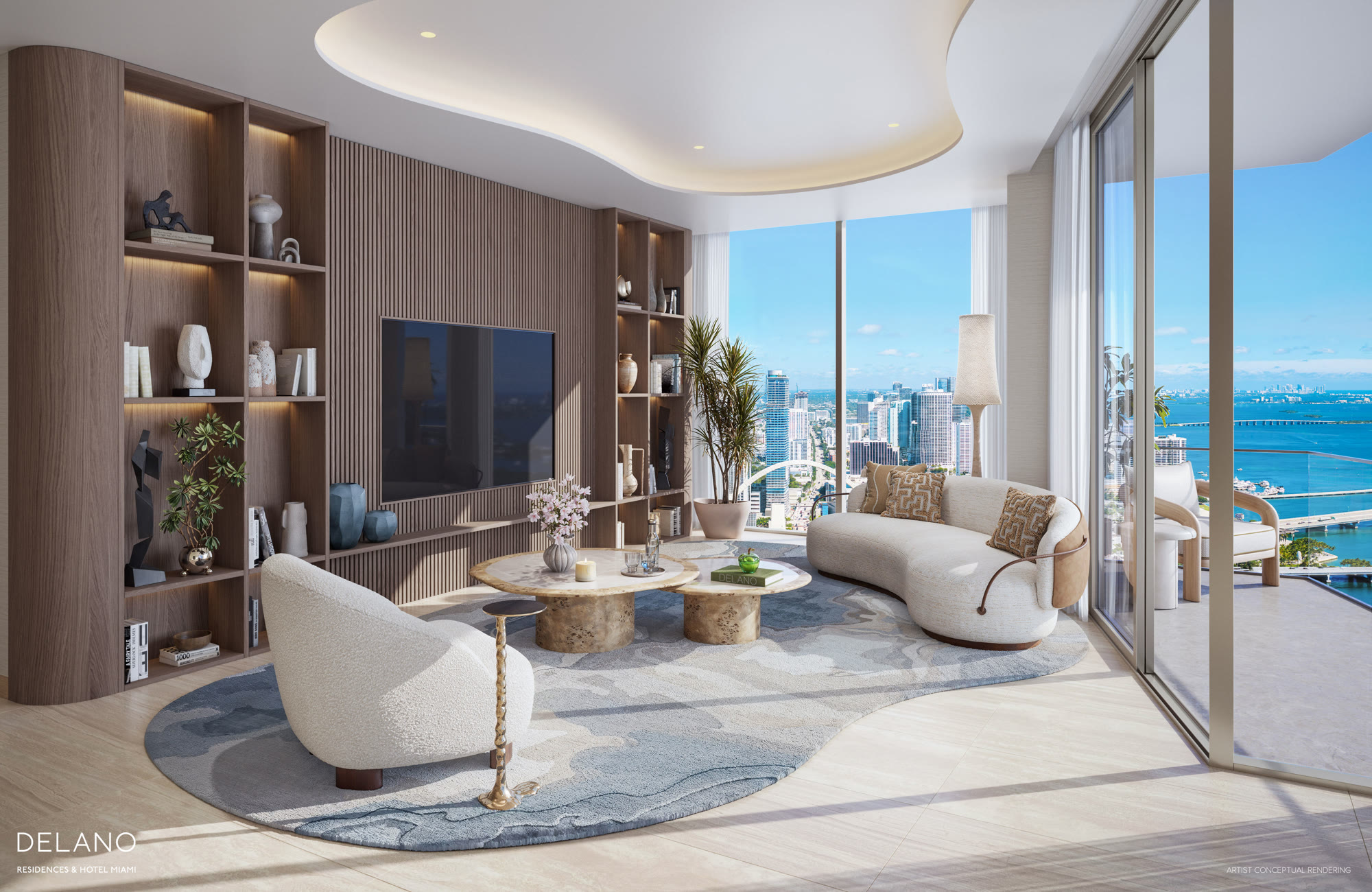 Delano Residences great room